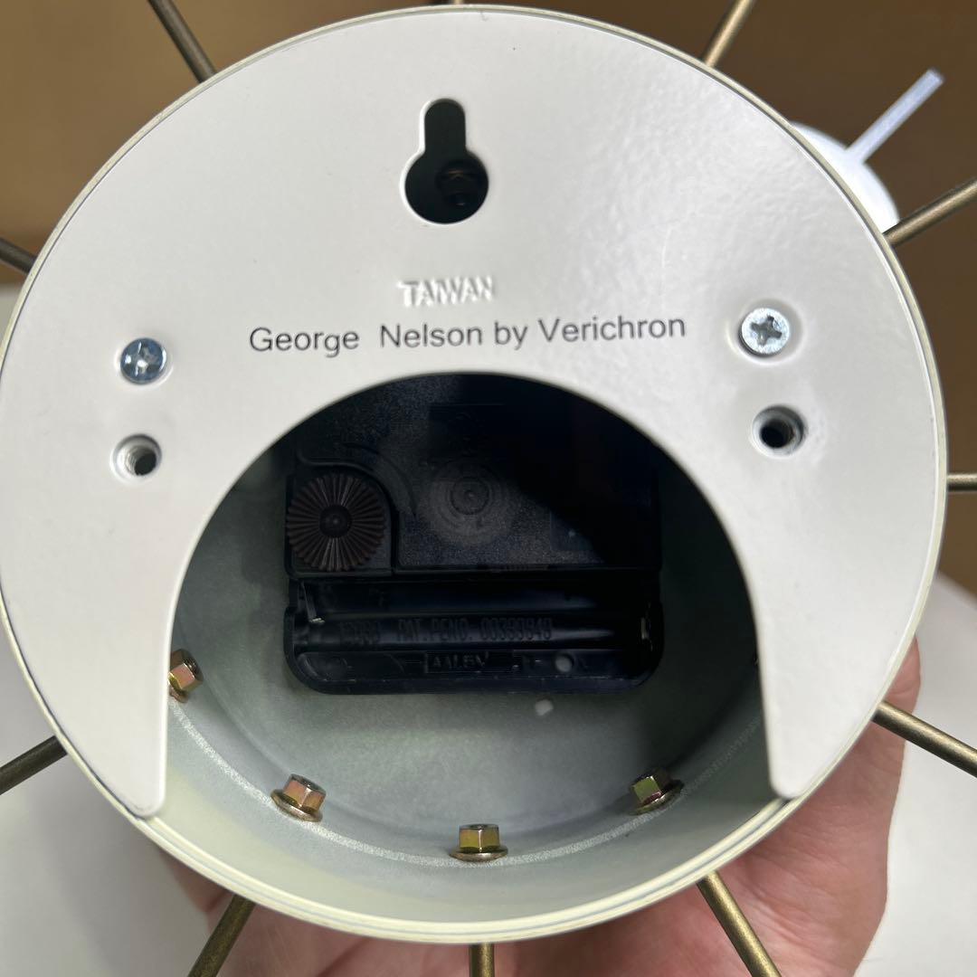 5735【程度良好】ボール・クロック 正規ライセンス品 ジョージ・ネルソン