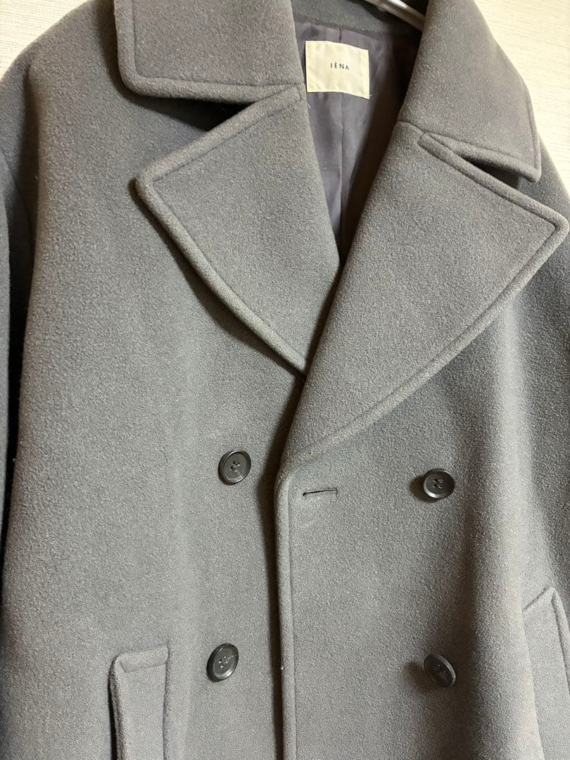 IENA ダブルモッサコート　グレー　38