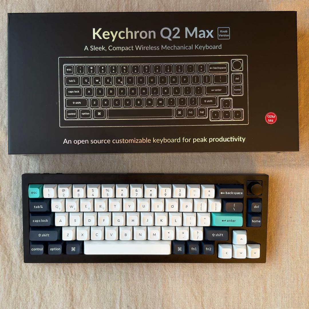Keychron Q2 Max US配列 カーボンブラック ￼バナナ軸