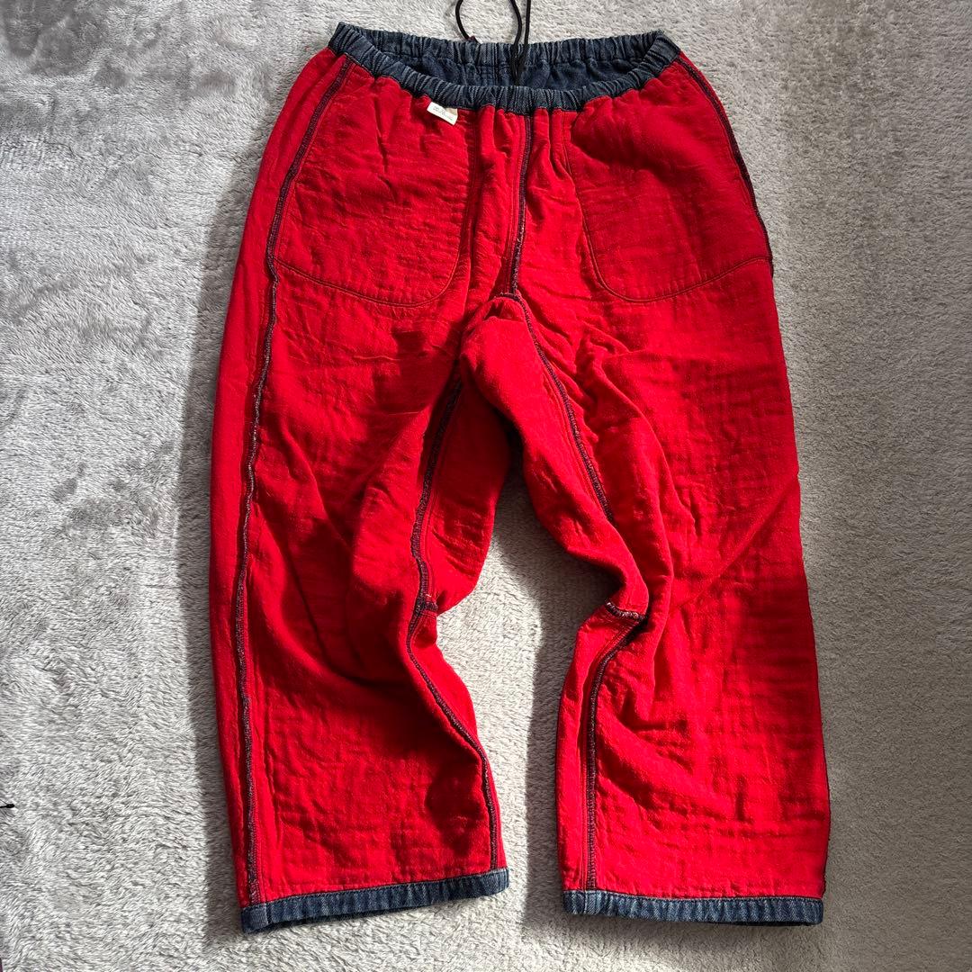 TIGRE BROCANTE コットンパンツ 裏地赤 ナチュラン