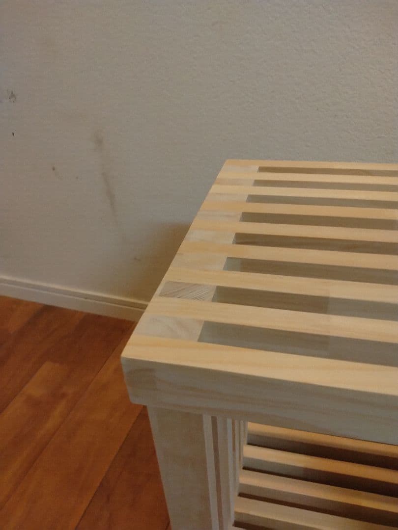 木製　ハンドメイド　オーダー　格子型　ロの字　棚シェルフ　ラック　ベンチ　水槽台