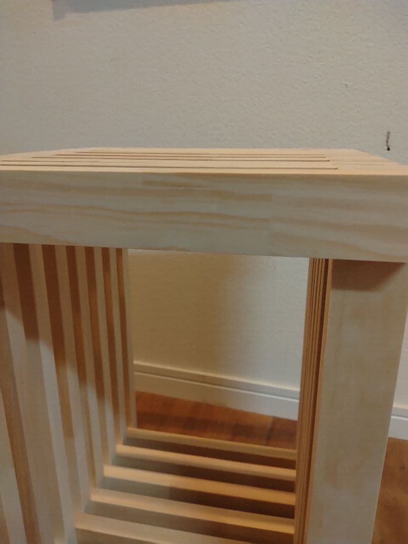 木製　ハンドメイド　オーダー　格子型　ロの字　棚シェルフ　ラック　ベンチ　水槽台