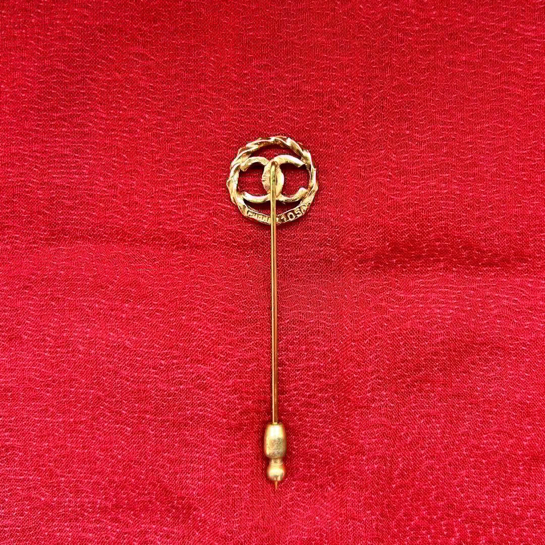 [CHANEL] シャネル ココマーク ブローチ ビンテージ ピン