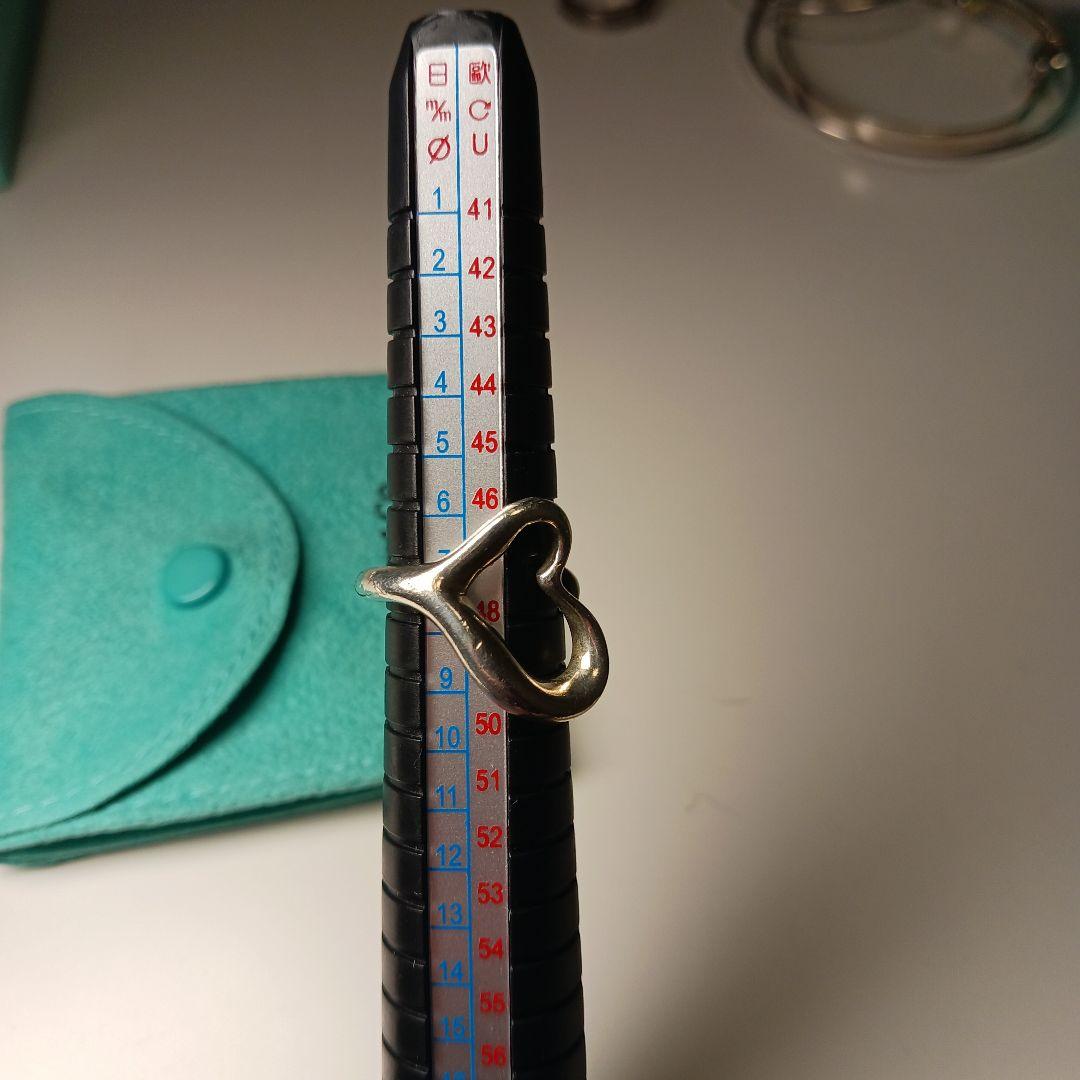 ティファニー　オープンハート　 シルバー　リング　7号