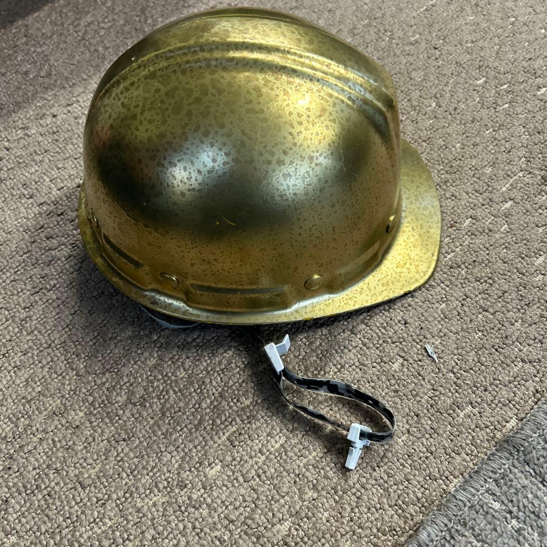 防災ヘルメット 金色