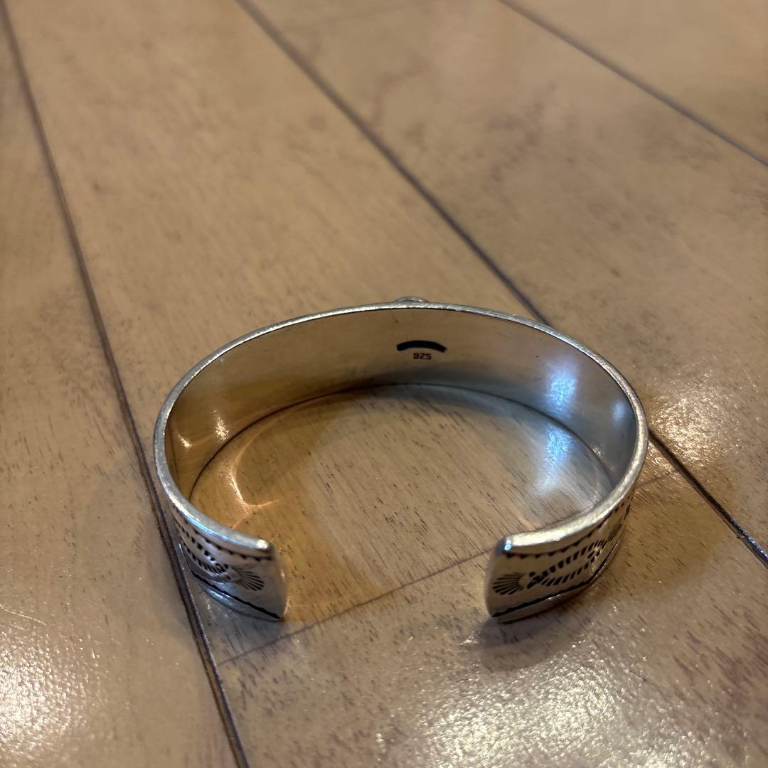 ターコイズ　バングル　silver925 刻印　ビンテージ