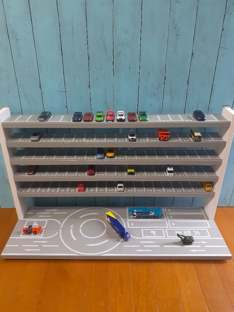 りり【即購入OKです】　6段78センチ巾１枚板プラレール1段金具付属仕様