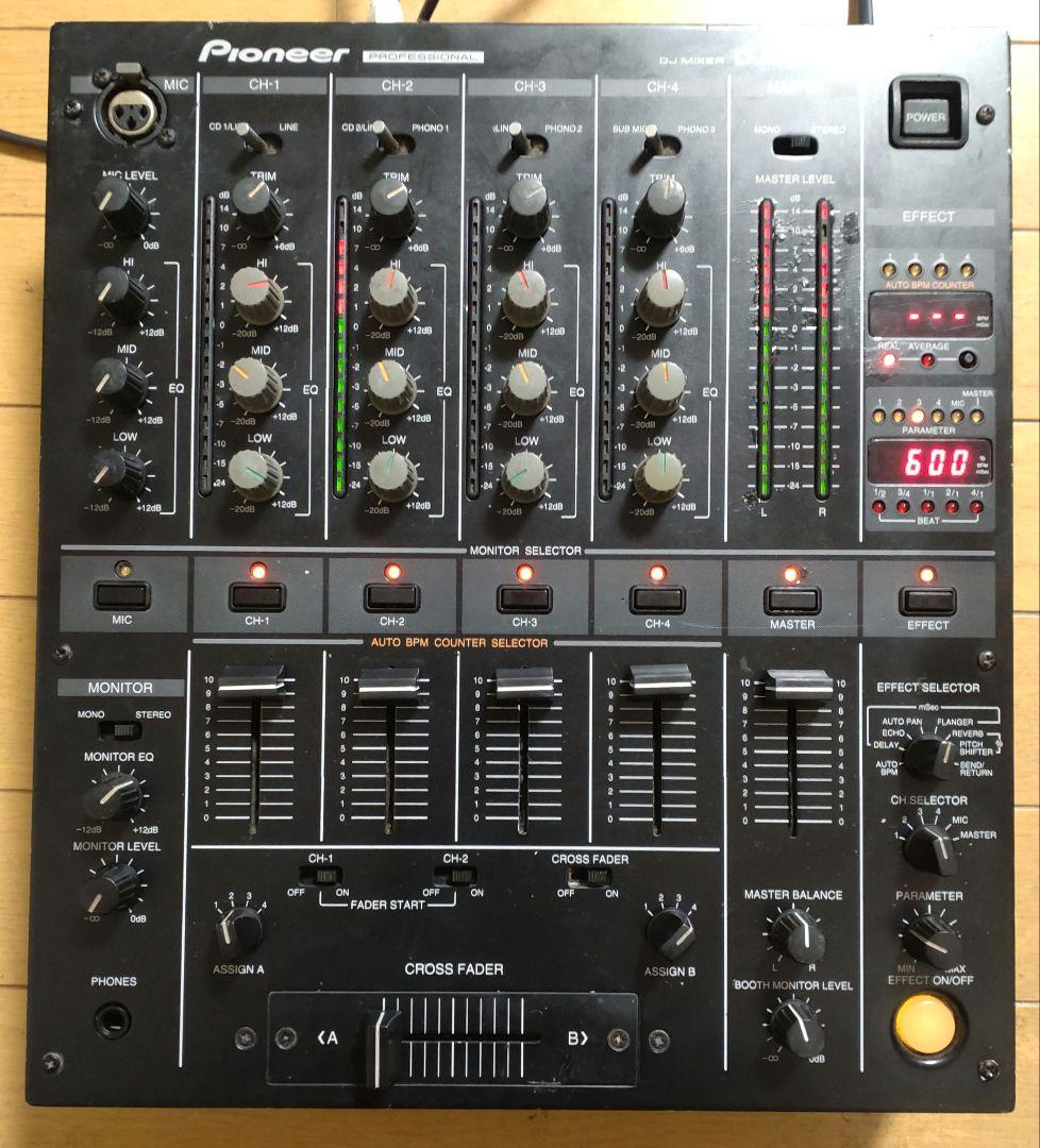 Pioneer DJM-500 動作確認済み　メンテ品　送料込み　DJミキサー