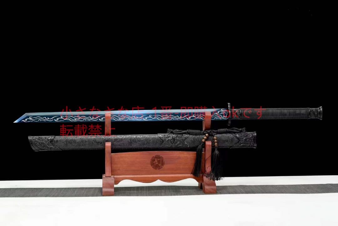 【黒金古刀——逍遥戦刃】古兵器 武具　刀装具　日本刀　模造刀 居合刀 長尺