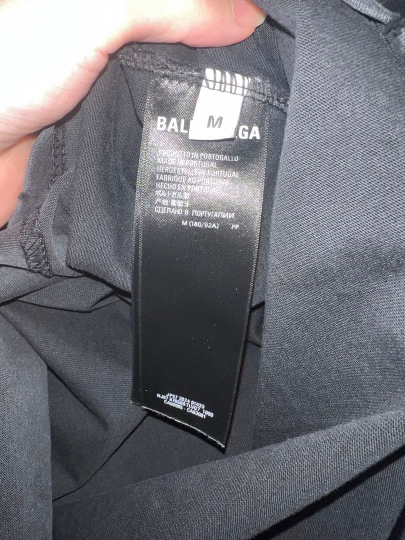 BALENCIAGA オーバーサイズブラックTシャツ Mサイズ