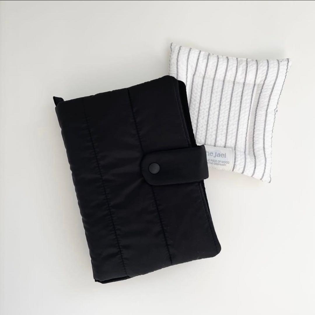 早い者勝ち　韓国　バインダー　カバー　貯金　現金管理　ブラック　コースター