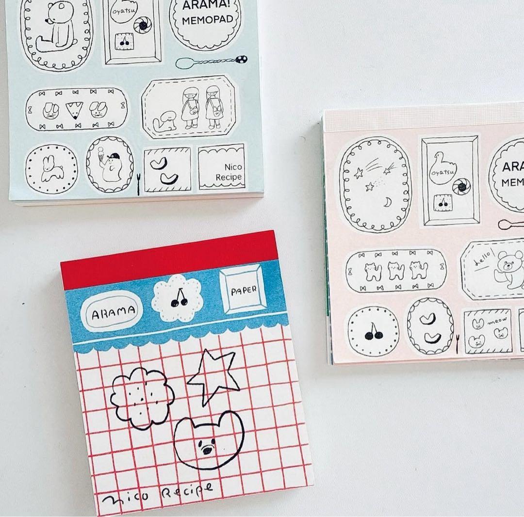 新品 ニコレシピ メモ帳 25recipe スタンプフェスティバル 3点セット