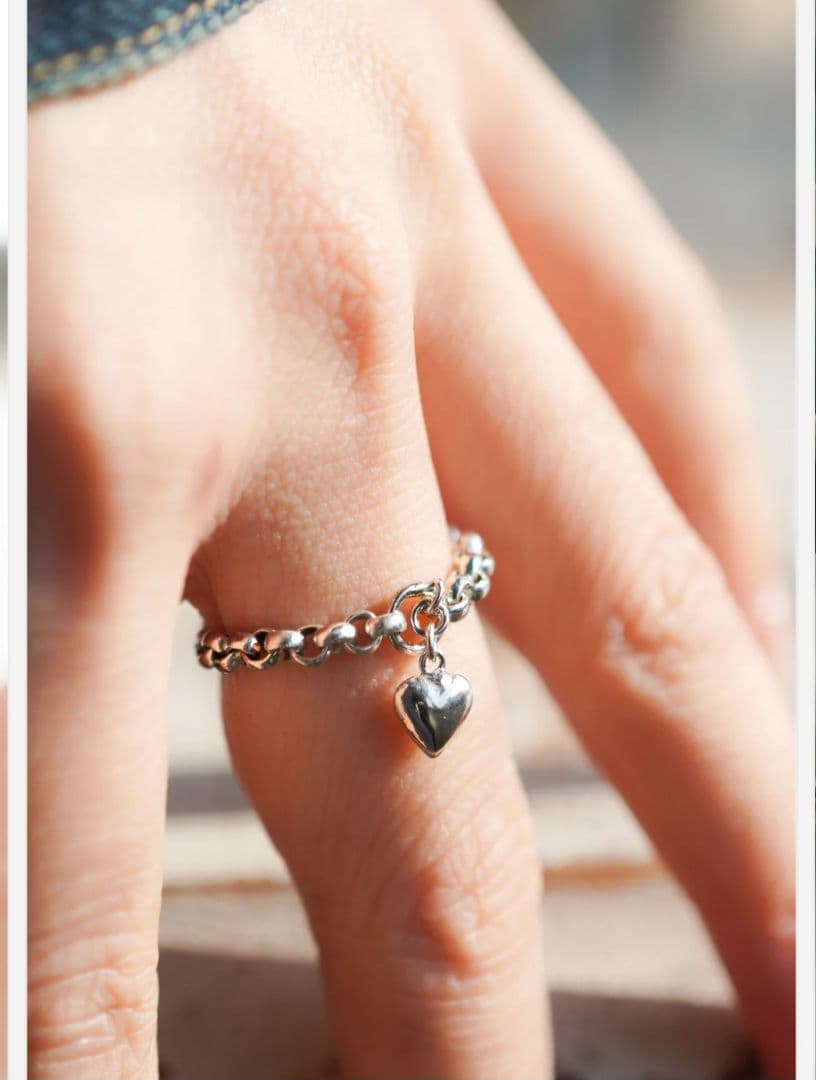 シルバーハート　チェーンリング　イロンデール