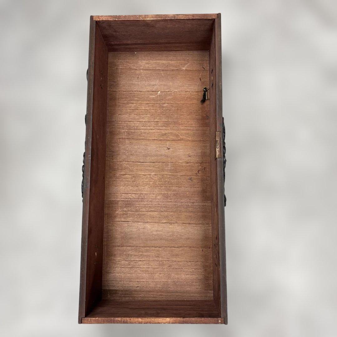 時代 帳場箪笥 両面仕様 車箪笥 鍵付き 民芸家具 和モダン 古家具