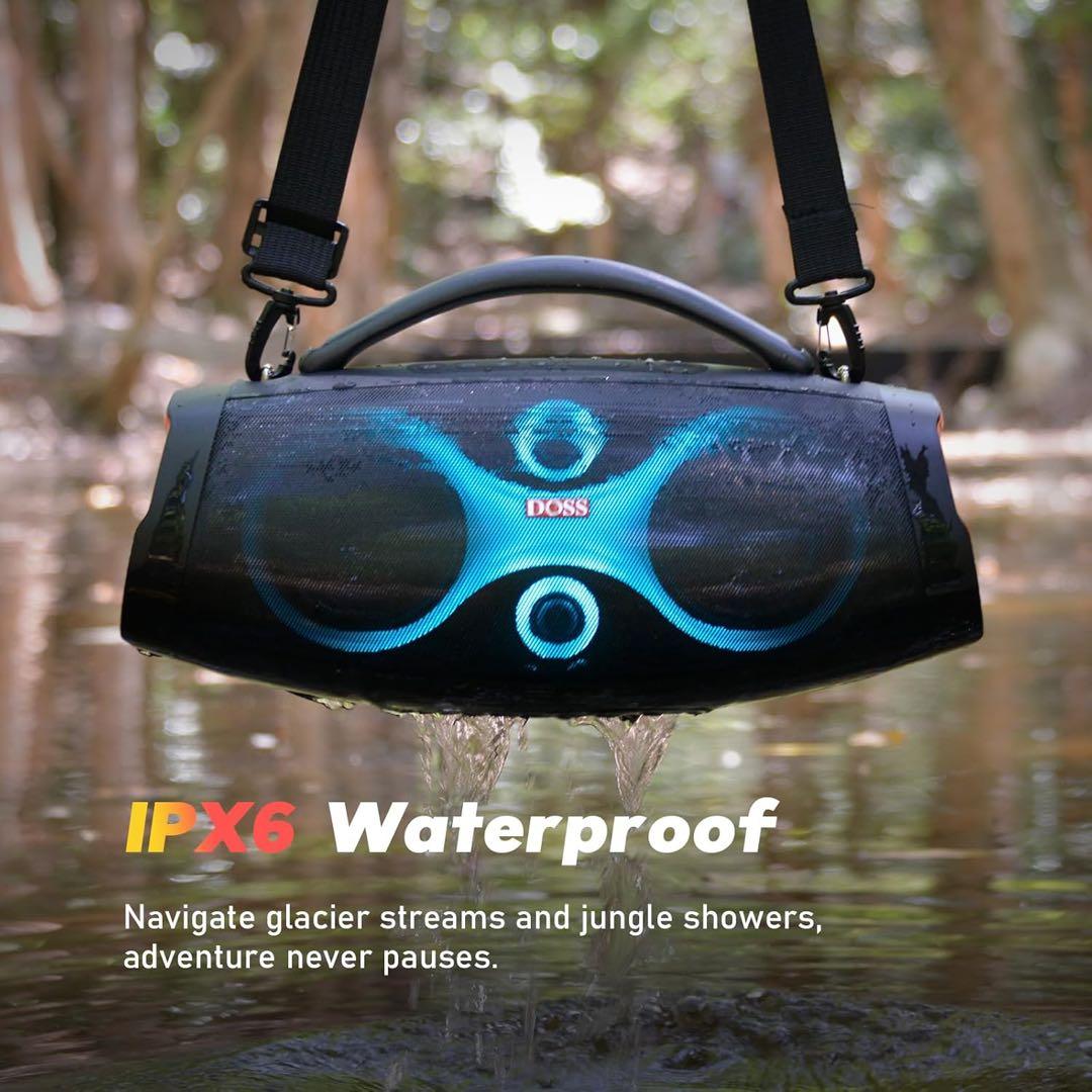 bluetoothスピーカー ワイヤレス 120Ｗ IPX6 RGBライト搭載