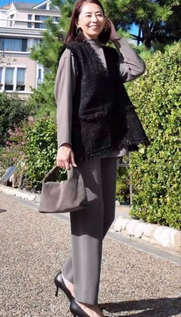 LiSALiSAashiyaリサリサ芦屋　2WAYスウェードバッグ