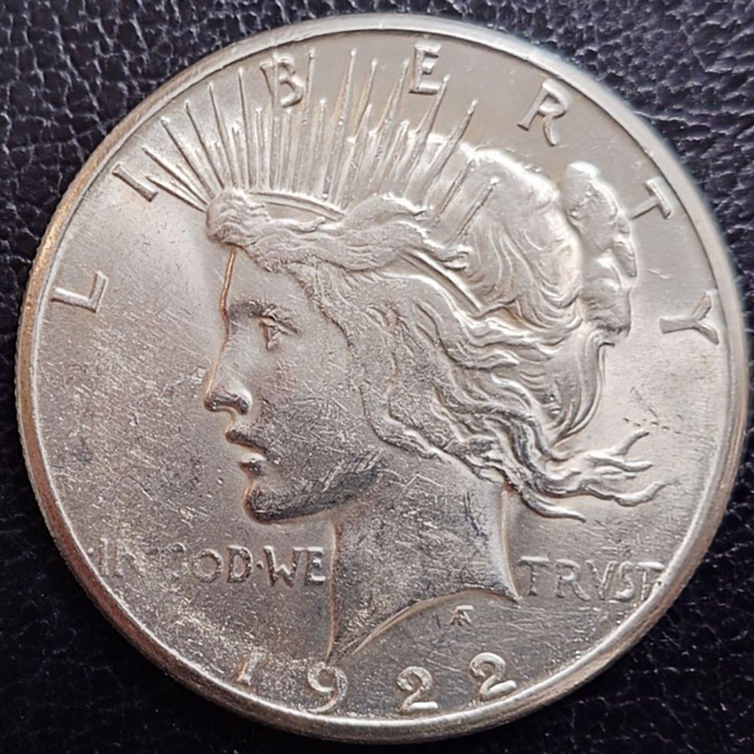 1922年 アメリカ銀貨 ピースダラー 1ドル銀貨 SV900フランクリンミント