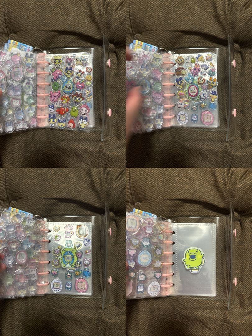 シール帳　完成品　３冊　たまごっち　サンリオ　しずくちゃん　たまごっちシール付き