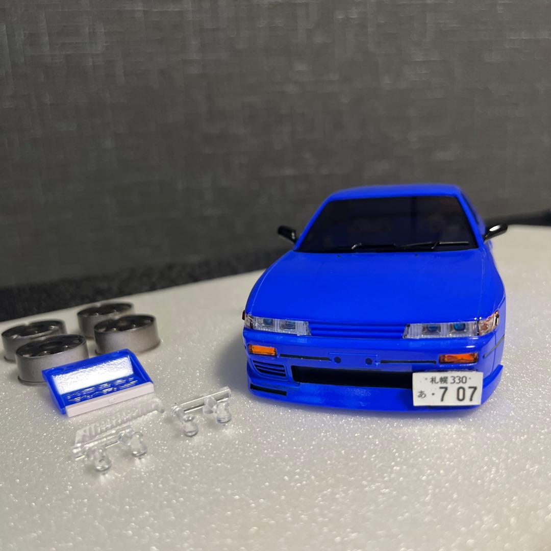 京商ミニッツ　S13シルビアエアロボディ　角目　Rグリル