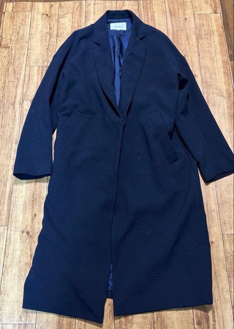ENFÖLD 38 美品 ネイビー ロング丈 チェスターコート
