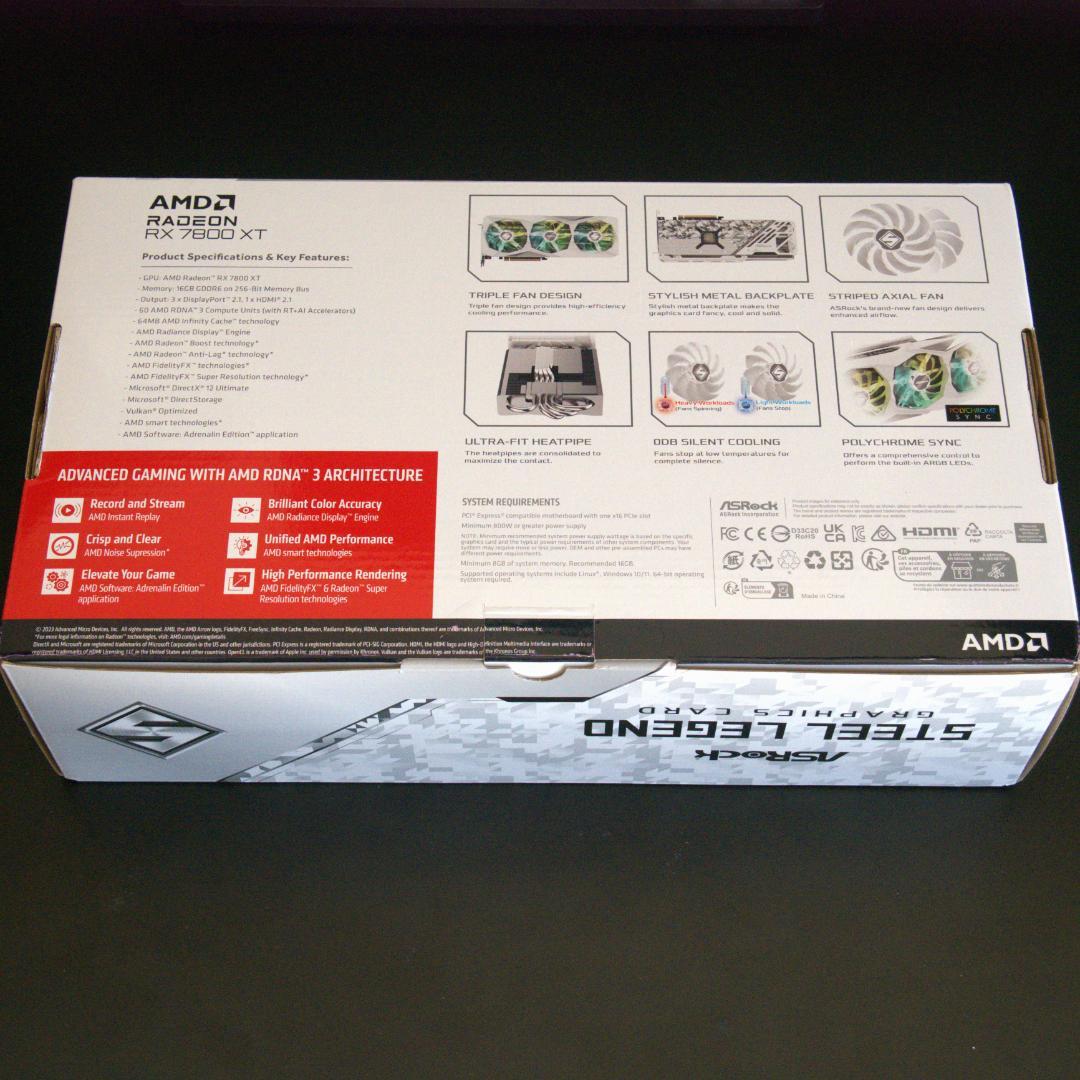 グラフィックボード・グラボ・ビデオカード ASRock 16GB RX7800XT SL 16GO