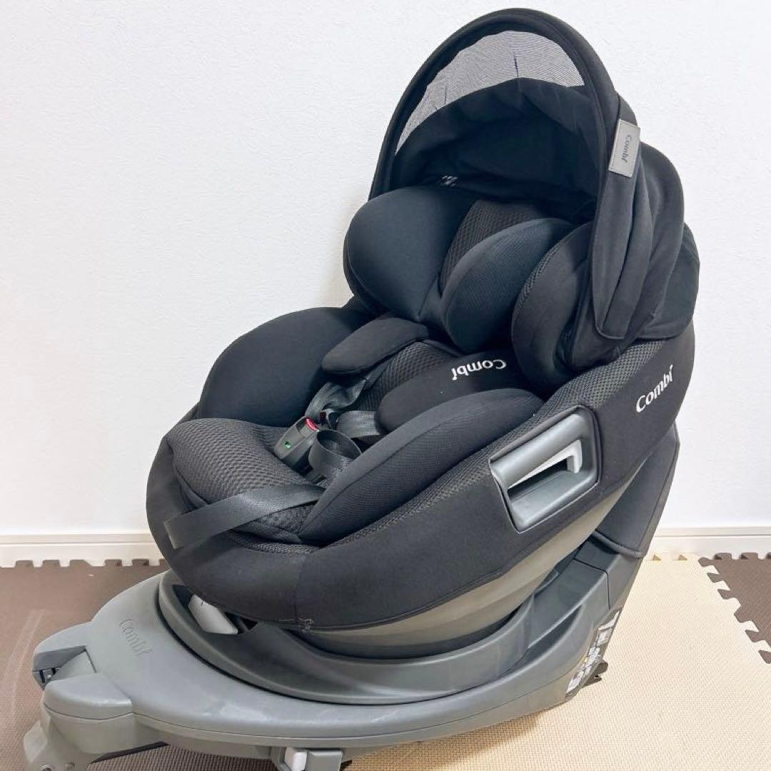 美品Combiコンビ THE S plus ZB-750 ブラック ISOFIX