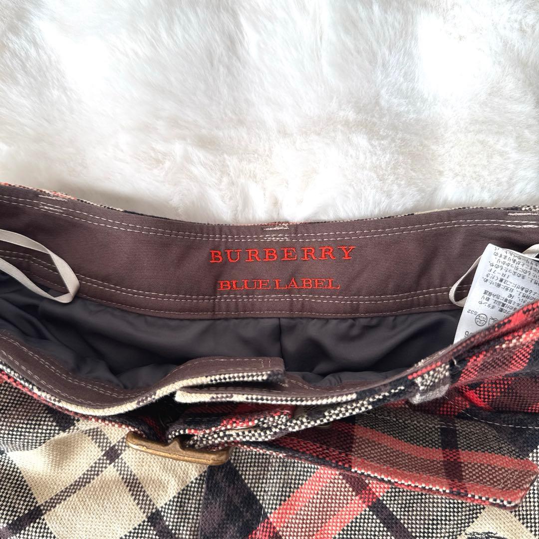 新品　BURBERRY BLUE LABEL チェック柄キュロット 38
