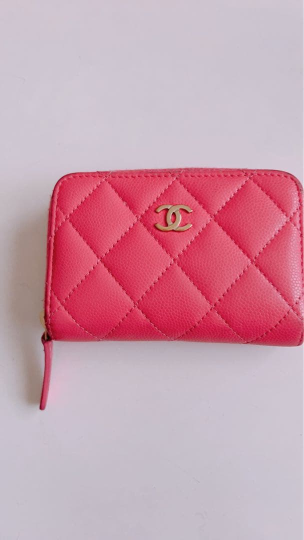 CHANELケース☆ピンク☆キャビアスキン☆シャネル