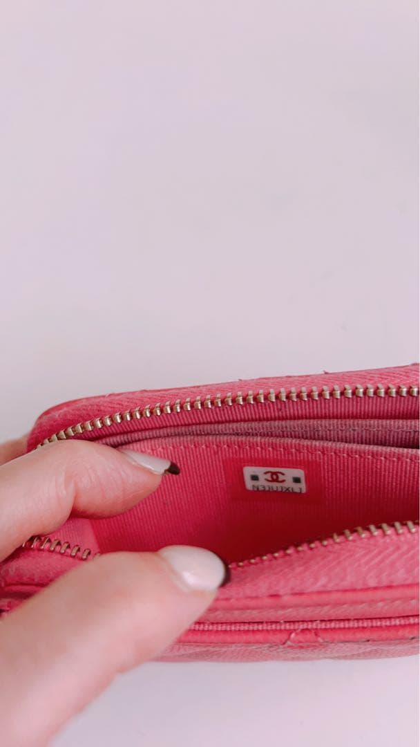 CHANELケース☆ピンク☆キャビアスキン☆シャネル