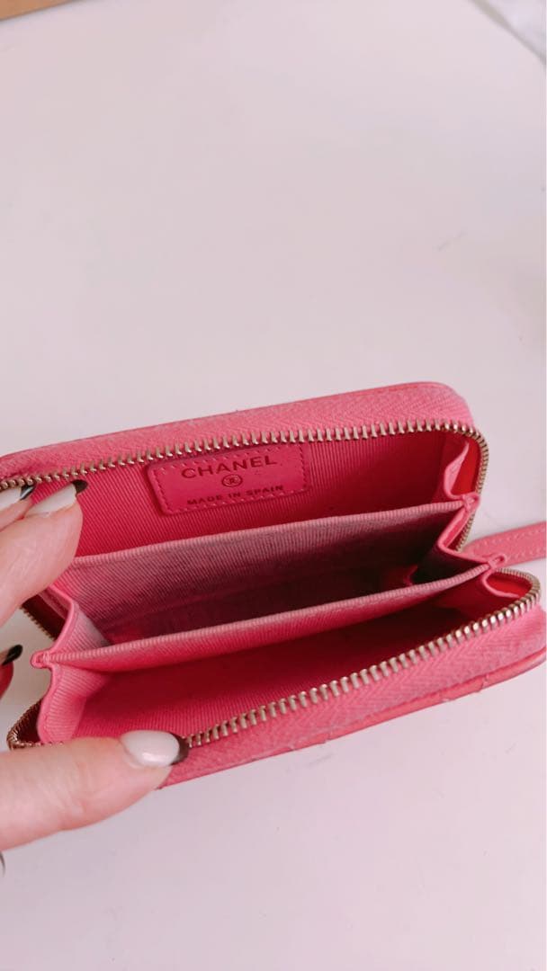 CHANELケース☆ピンク☆キャビアスキン☆シャネル