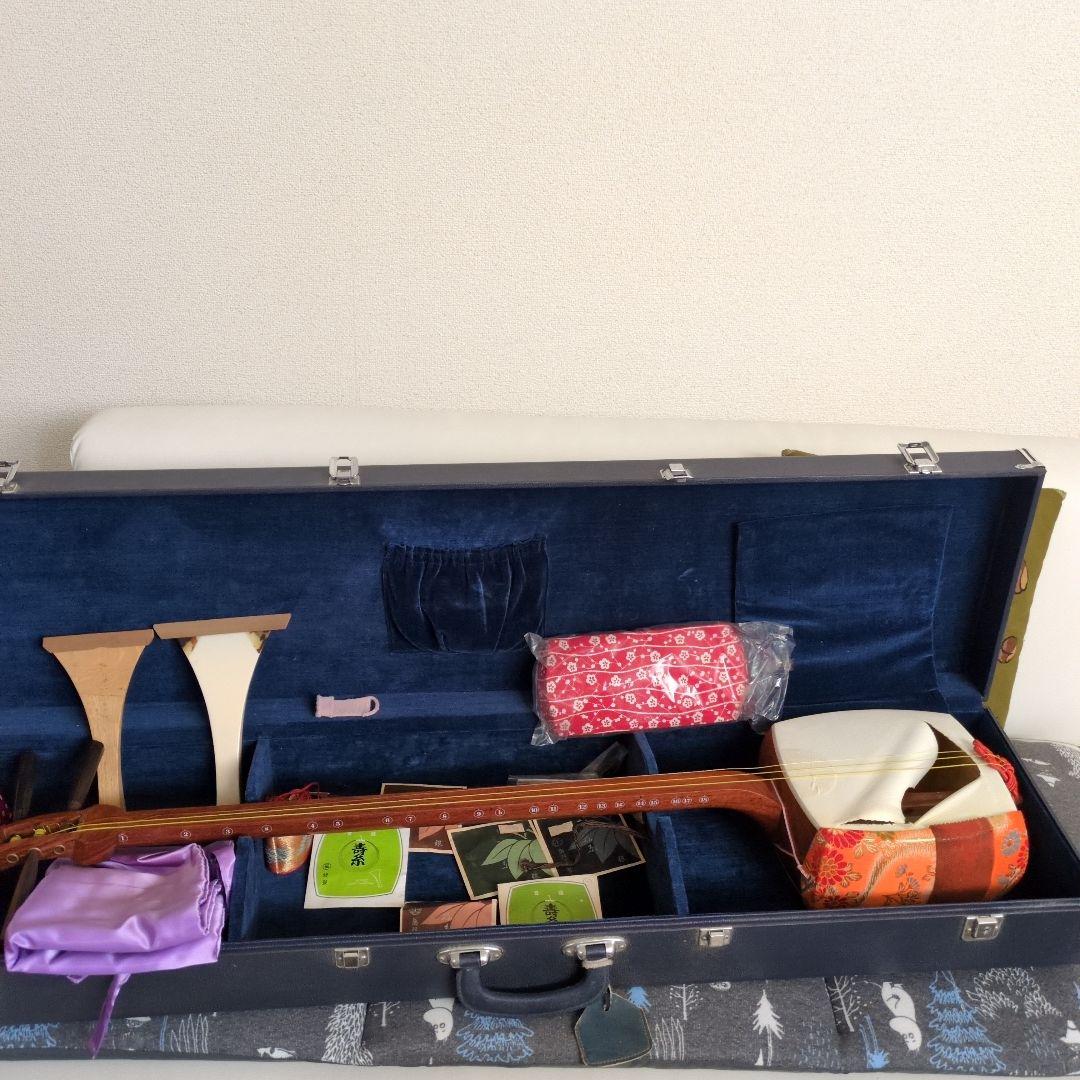 昭和三味線細棹弦25本ハ―ドケ―ス付き