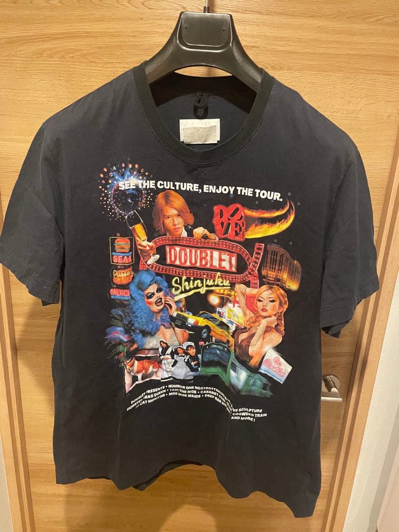 トップス doublet SHINJYUKU THEME PARK T-SHIRT
