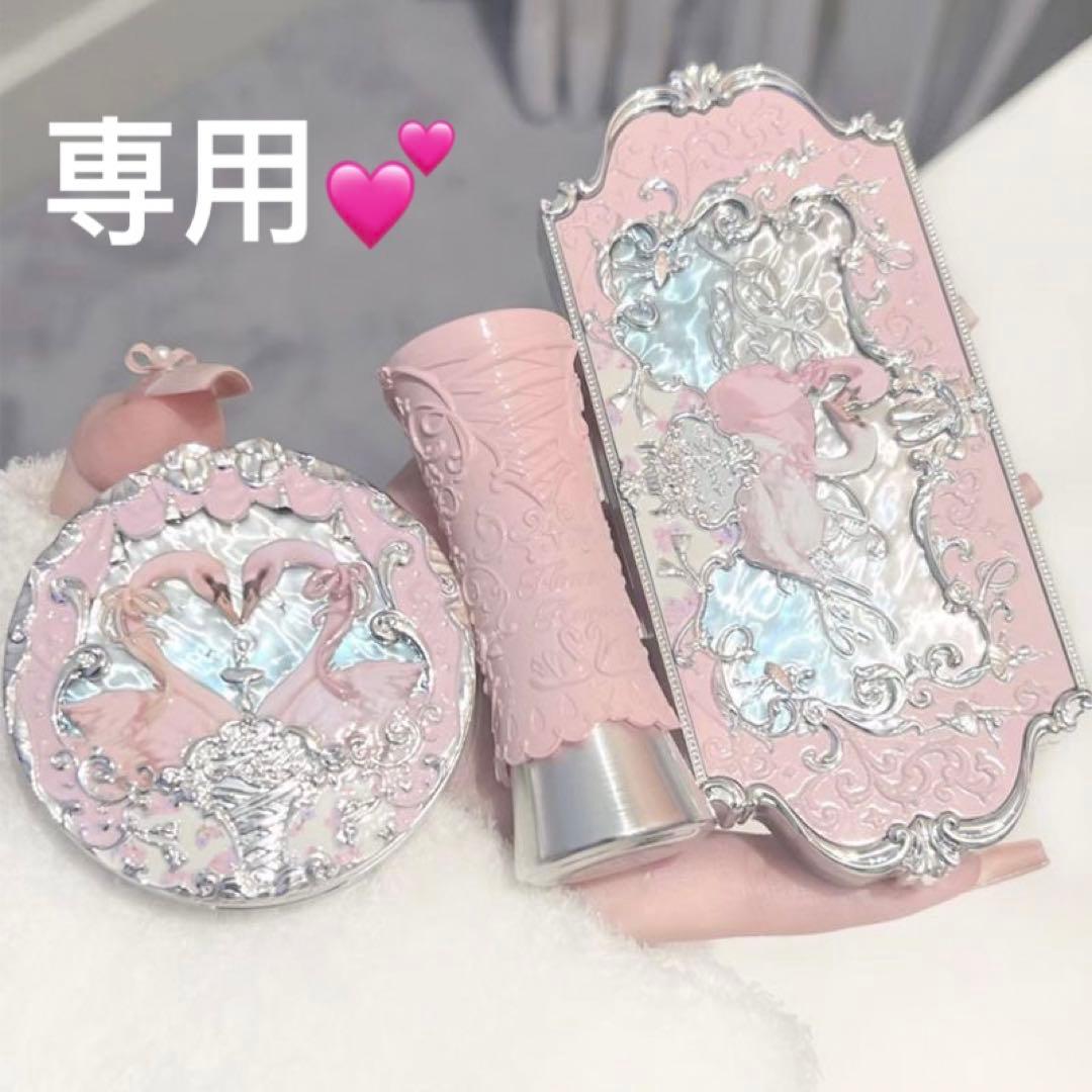 【poko】フラワーノーズ　スワンバレエ　アイシャドウ　チークブラシ等5点