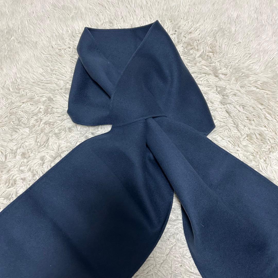 極美品　GALERIE VIE ウールダブルフェイス ストール付ノーカラーコート