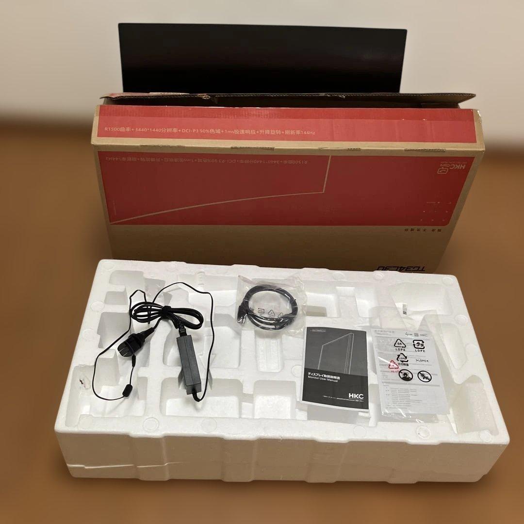 HKC 曲面 モニター ディスプレイ 34インチ TG34C3U