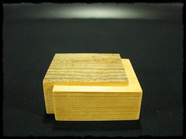 川本 光春 嵐山渡月橋 古材 香合 指物師 祥桑軒 茶道具 香道具 f170