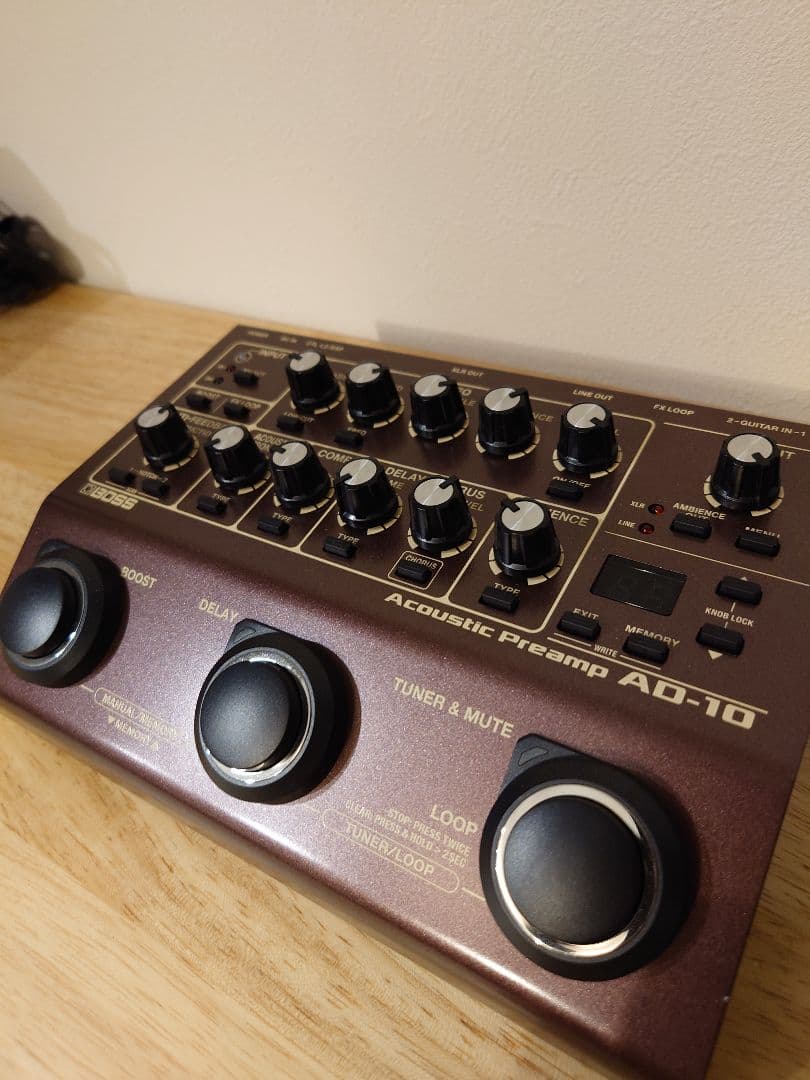 【未使用に近い】 BOSS AD-10 acoustic preamp