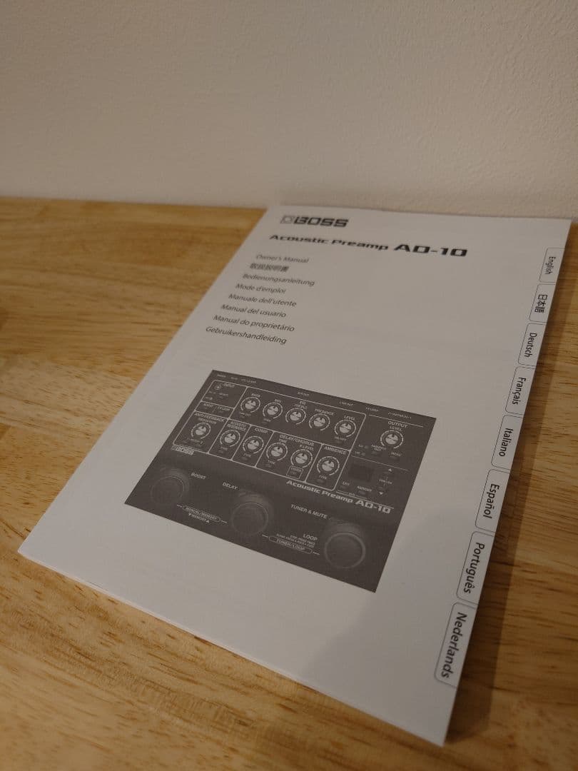 【未使用に近い】 BOSS AD-10 acoustic preamp
