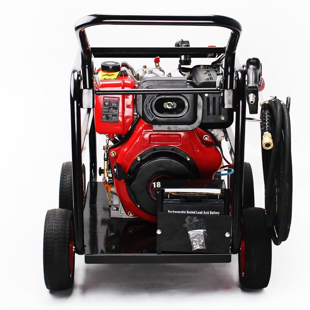 エンジン高圧洗浄機 キーで起動 ディーゼル燃料 エンジン式高圧洗浄機250BAR