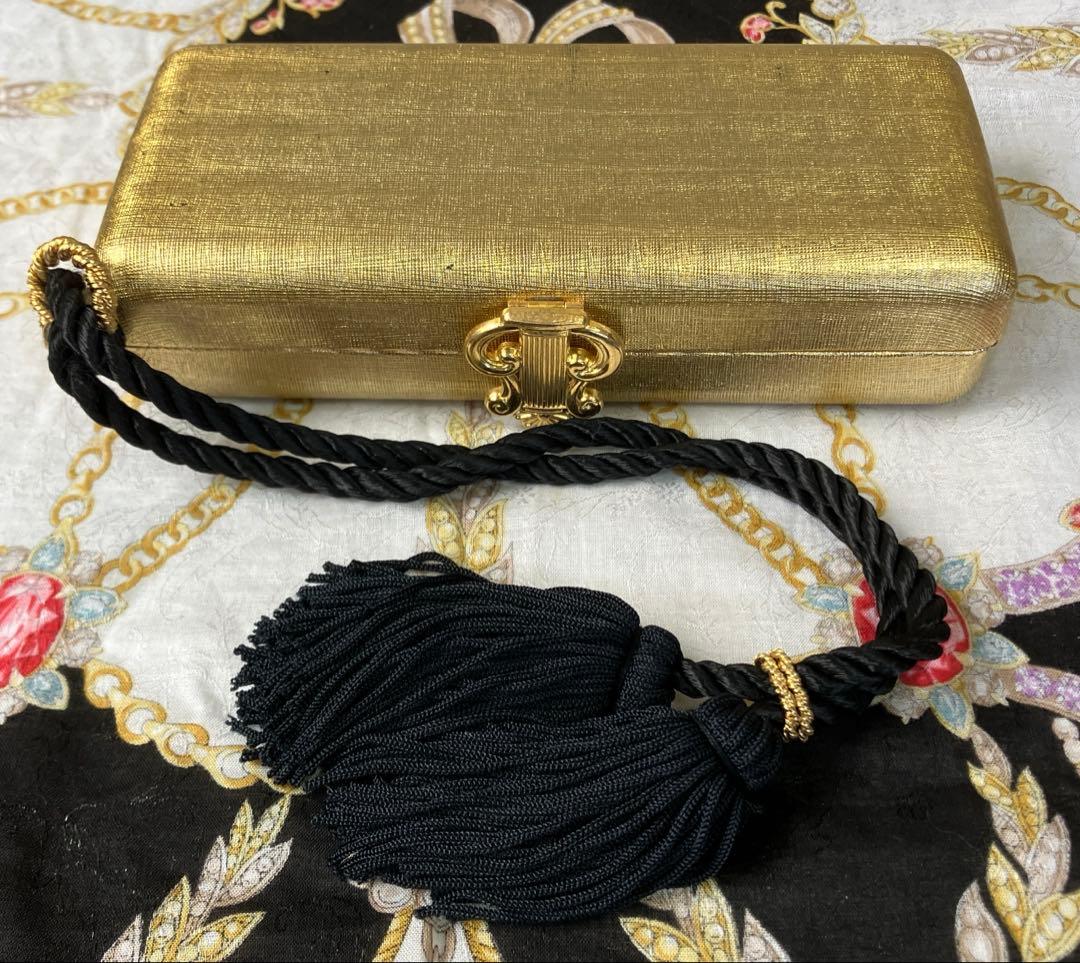 エリザベスアーデンのスクラッチバッグ　ヴィンテージ　眼鏡入れにも最高24k