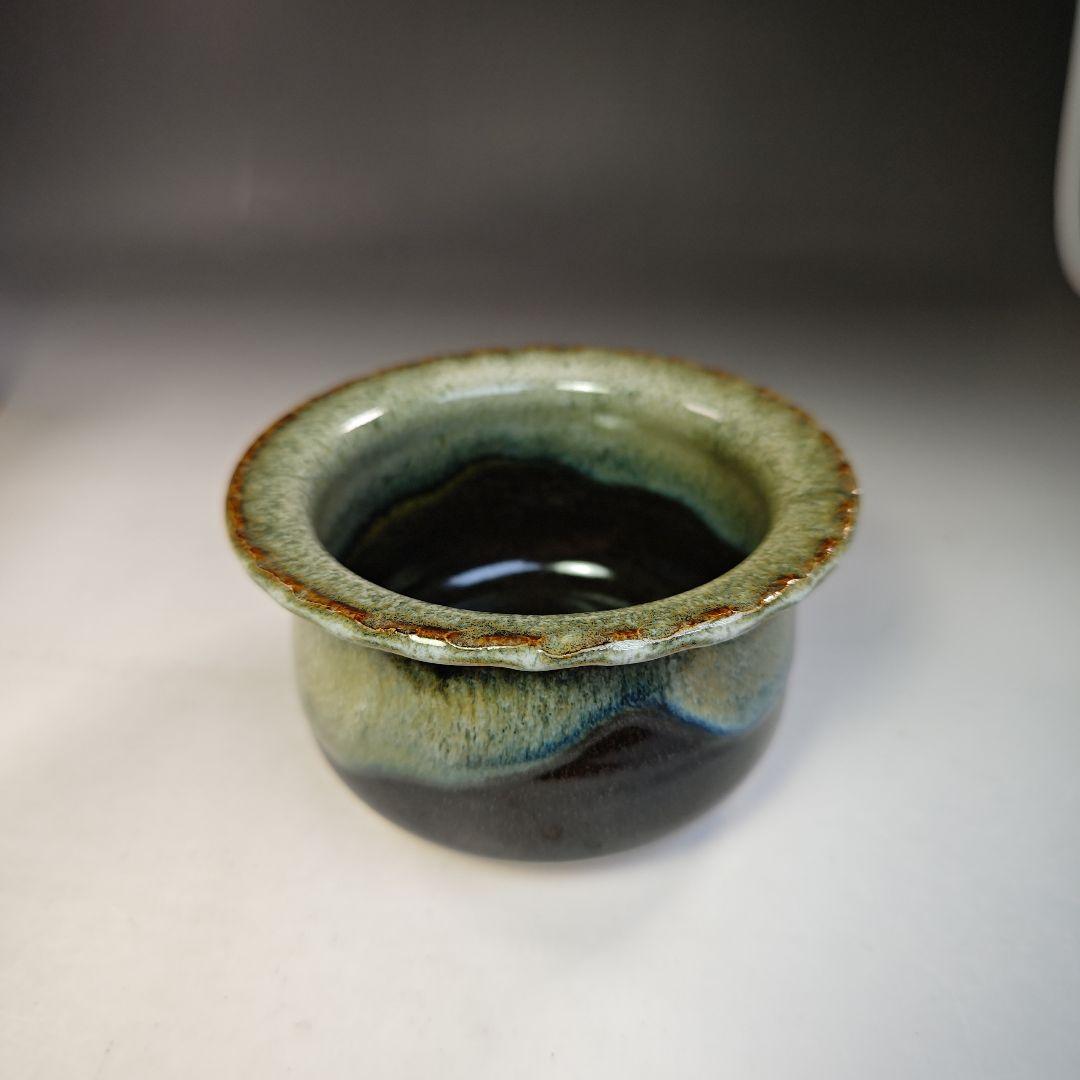 イ766 健水『喜祥造』『高取釉健水　共箱』茶道具