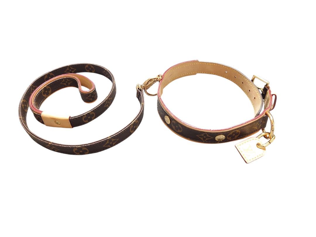 Louis Vuitton 中型犬用首輪とリードセット