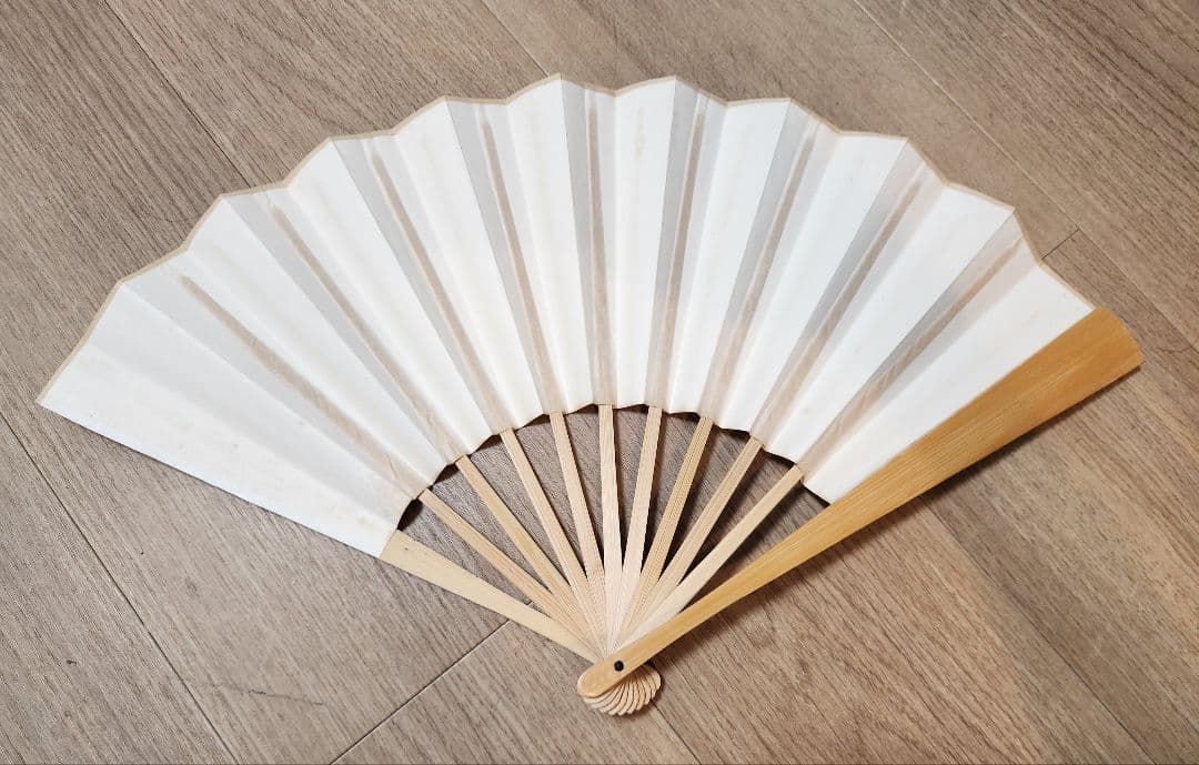 扇子　何紹基の書　木製　漢詩