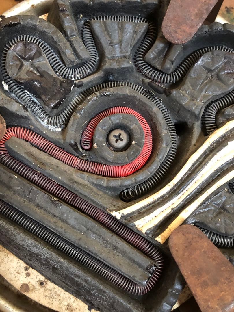 《R》茶道具 置炉 コード穴付 野々田式炭型電熱器付 1f