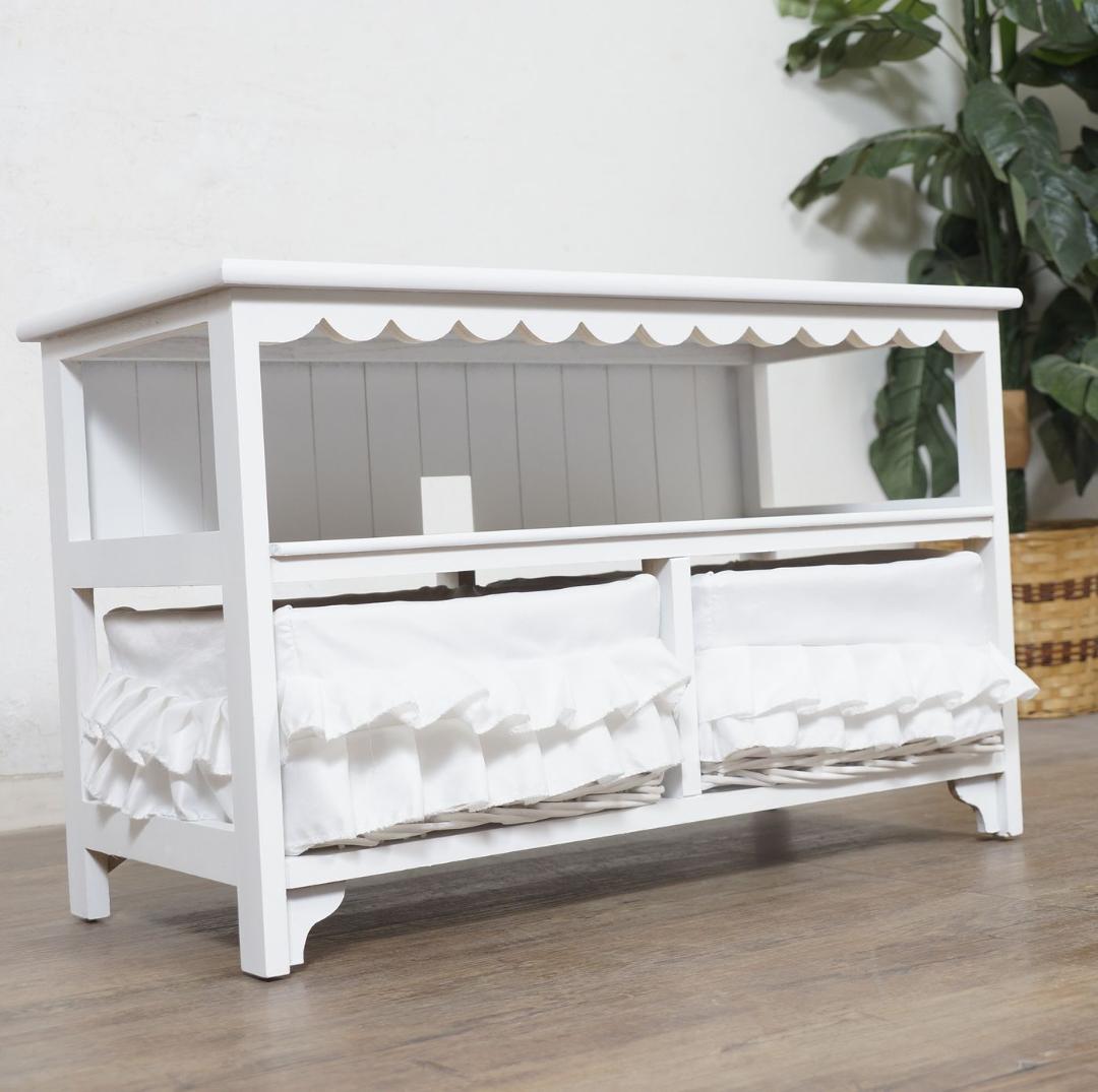 しいな　　テレビボード　テレビ台　幅　70　バスケット２個　完成品