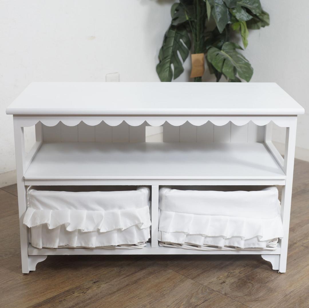 しいな　　テレビボード　テレビ台　幅　70　バスケット２個　完成品