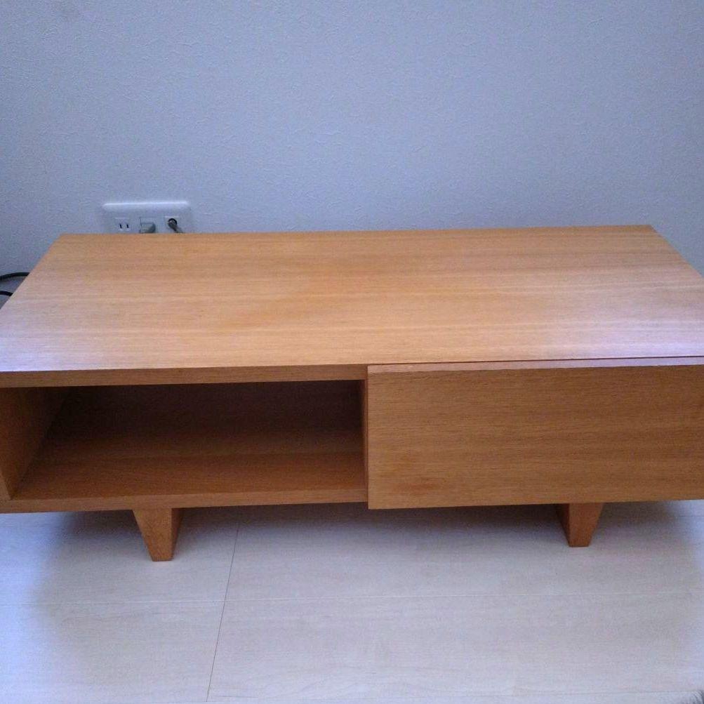 【15日まで！/美品】unico CORSO オーク材 AVボード ローボード