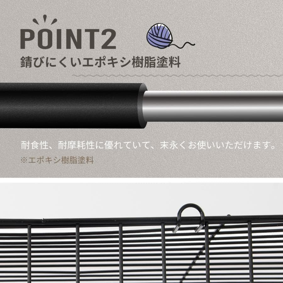 訳あり新品 猫 ケージ キャットケージ 2段 猫用ゲージ 1157-200