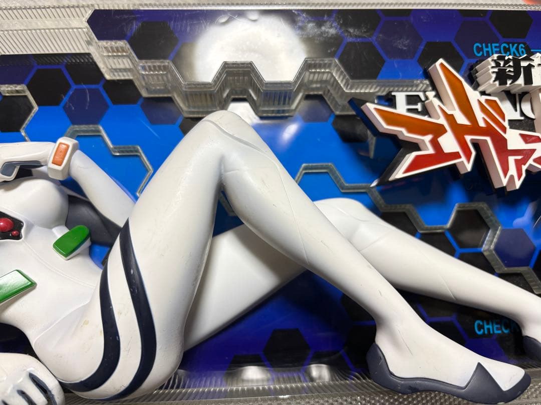 エヴァンゲリオン 綾波レイ フィギュア パチスロ パネル 飾り 非売品 役物 青