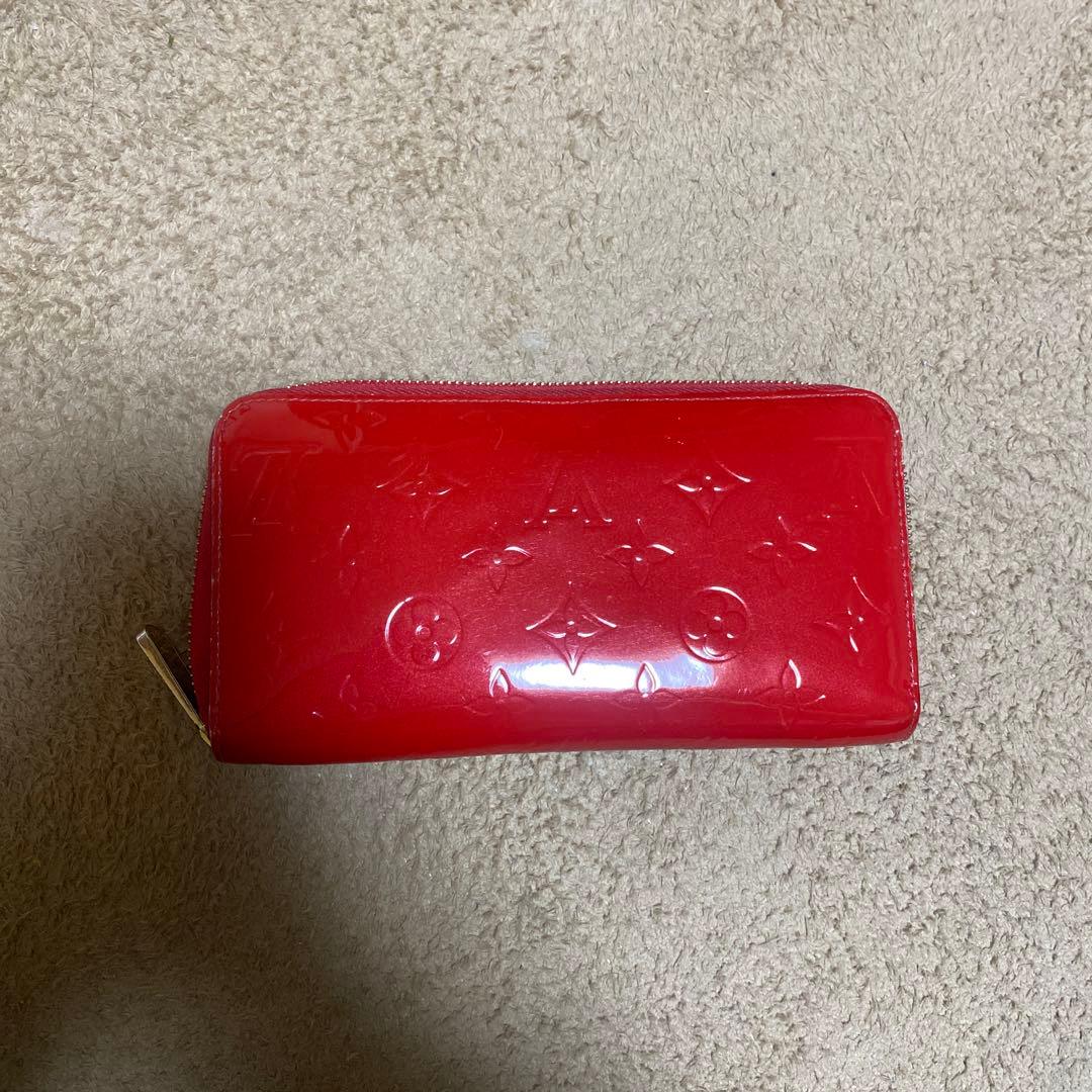 ルイ・ヴィトン 二つ折り財布 レッド　小銭入れ2点セット